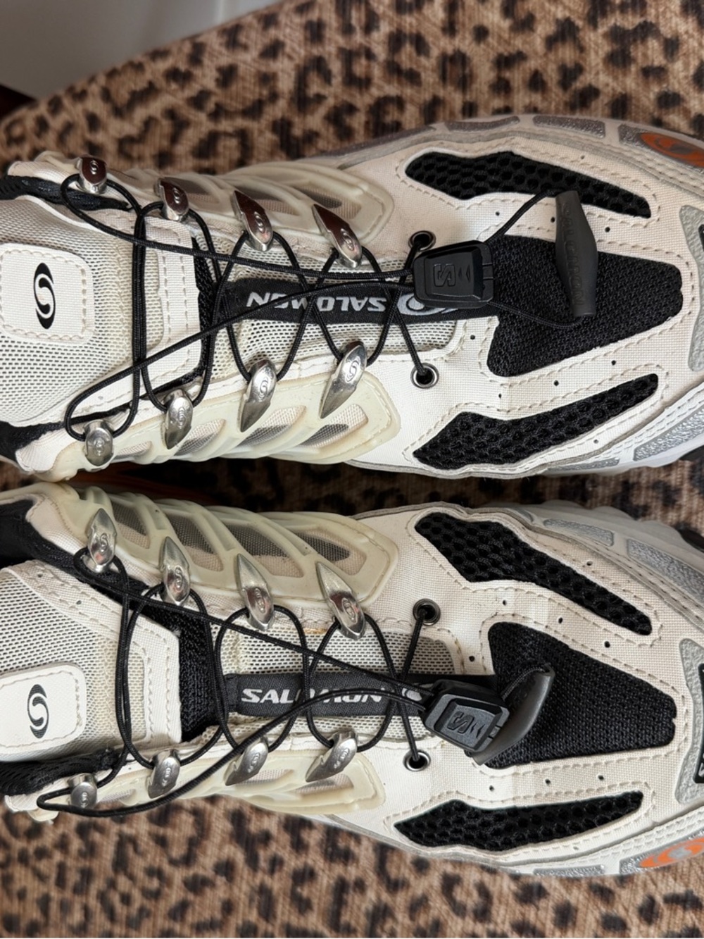 Salomon woman’s  Cream and Black Trail Runners